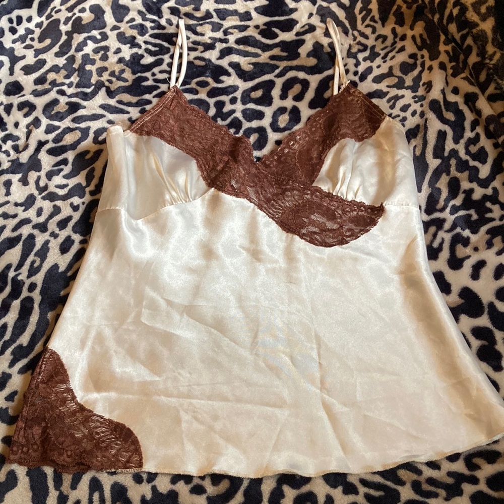 Satin Lace Tank Top